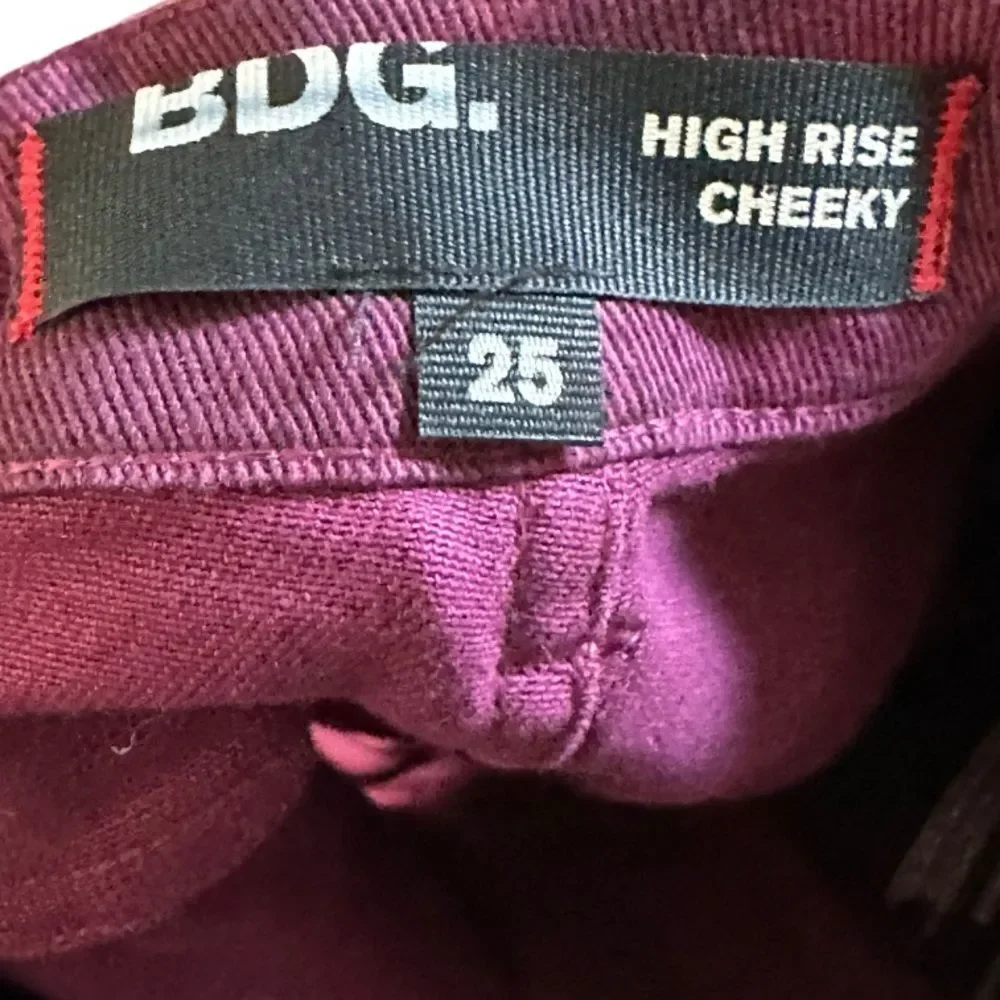 BDG High Rise‎ Cheeky Lizard Print Denim Shorts